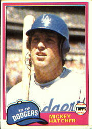 1981 Topps Baseball Cards      289     Mickey Hatcher